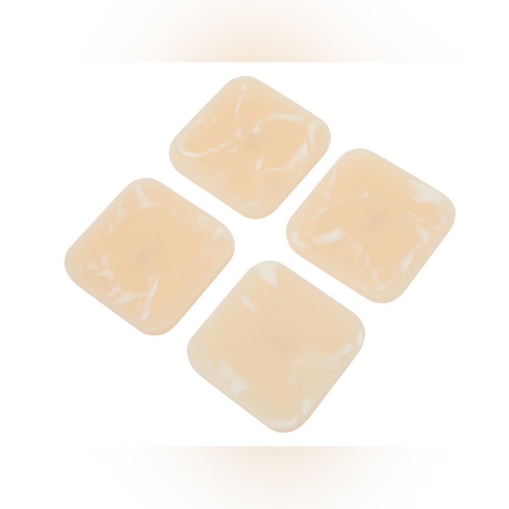 RIRIKU 4-Piece RESIN COASTER SET BRAND NEW IN BOX